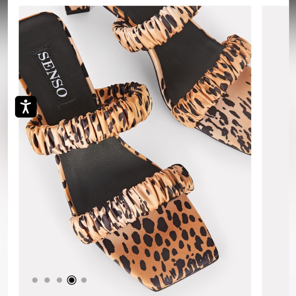 Senso Luna Satin Leopard Heel